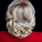 Low-curly-roll updo
