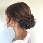 Updo with bangs