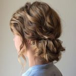 curly lose updo